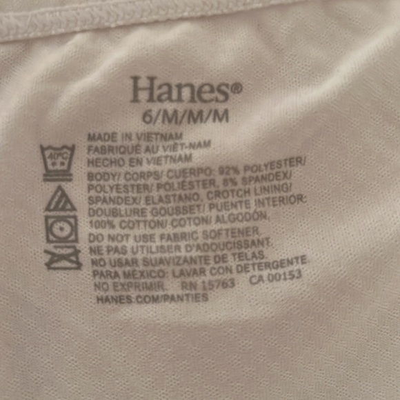 Hanes Ultimate Breathable Comfort Hipsters 5 Pairs M/6 NWT - Picture 4 of 6
